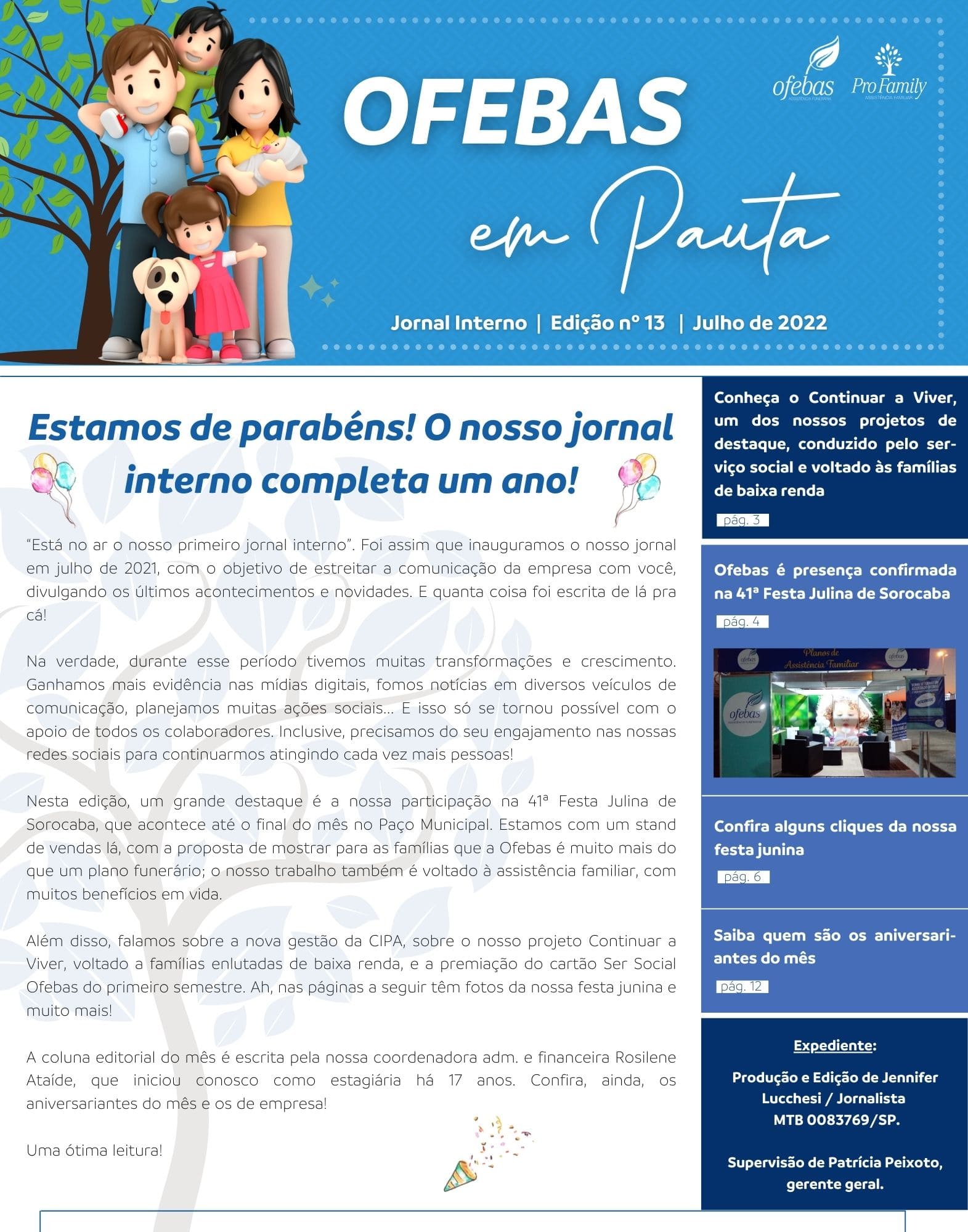 Jornal interno - jul. 2022