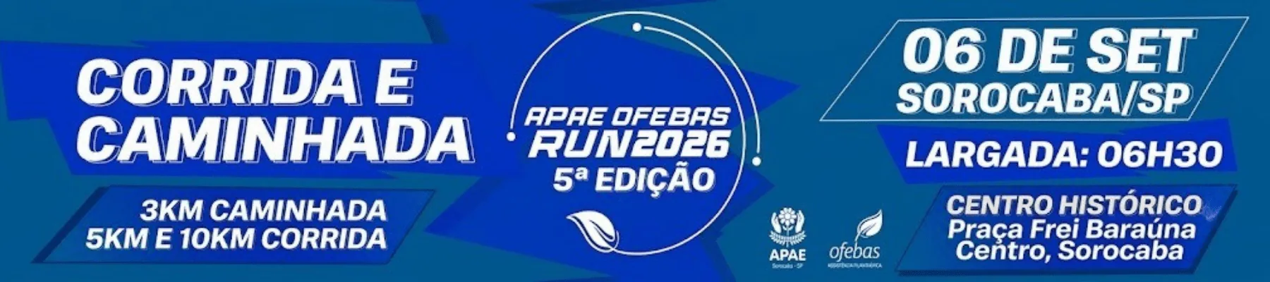 Banner APAE RUN 2026